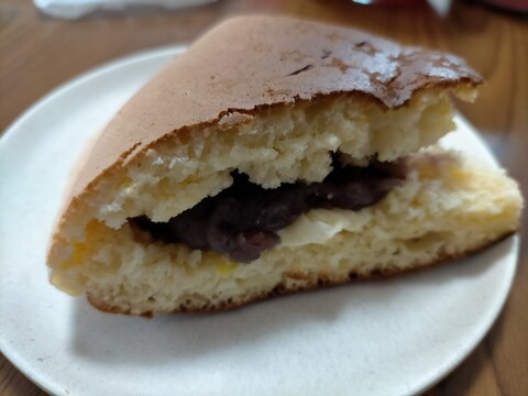 ホットケーキミックスで　ズボラどら焼き